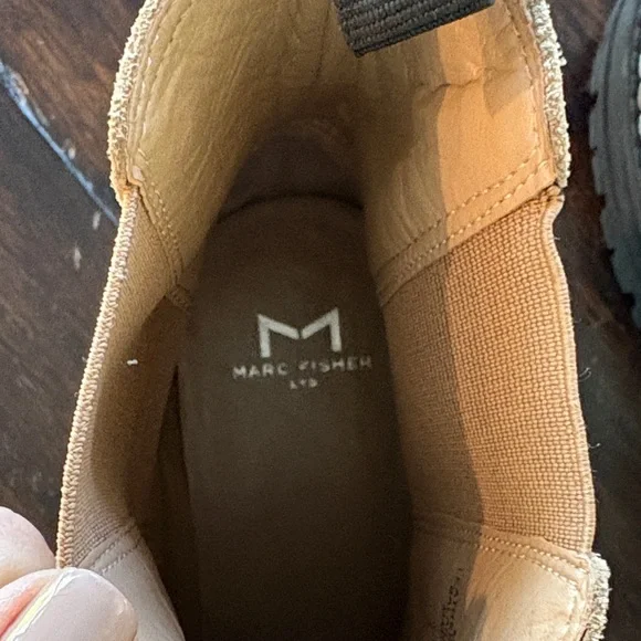 Marc Fisher Tan Ankle Boots - Picture 5 of 8